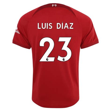 2022-2023 Liverpool LUIS DIAZ #23 Home Soccer Jersey - Team Soccer Jerseys