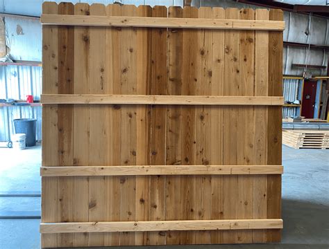 Western Red Cedar Fence Panels 5/8x6x8x8 - OKC Fence Panel Builder