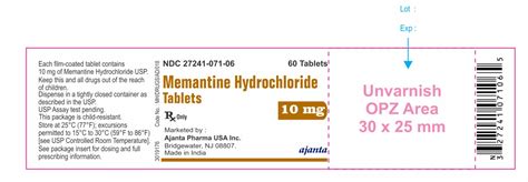 DailyMed - MEMANTINE HYDROCHLORIDE tablet MEMANTINE HYDROCHLORIDE ...