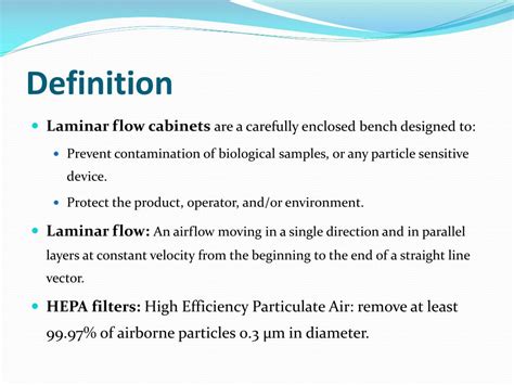 PPT - Laminar Flow Cabinets PowerPoint Presentation, free download - ID ...