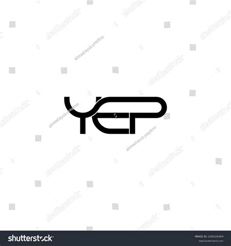 Yep Typography Letter Monogram Logo Design Stock Vector (Royalty Free ...