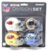 NFL Helmet Set NFC West Division 4pc Pocket Pro - Dragon Sports