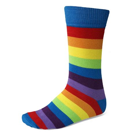 Men's Rainbow Striped Socks | Shop at TieMart – TieMart, Inc.