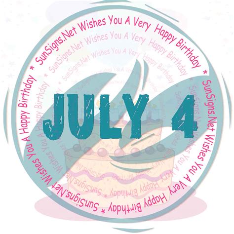 July 4 Zodiac is Cancer, Birthdays and Horoscope - SunSigns.Net