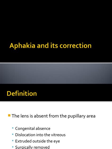 Aphakia PDF | PDF | Cornea | Lens (Optics)