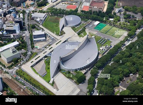 Yoyogi National Stadium: Tokyo, Japan: Aerial view of proposed venue ...