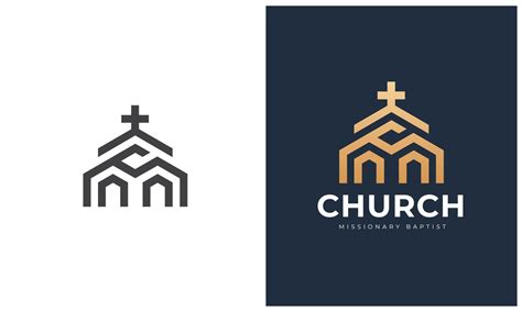 Church Vector Logo Concept Design 10390495 Vector Art at Vecteezy