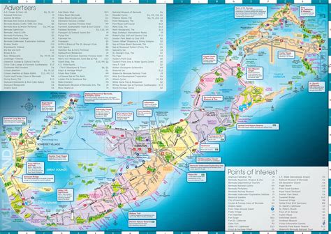 Bermuda To Do Map | Bermuda island, Bermuda cruises, Island map