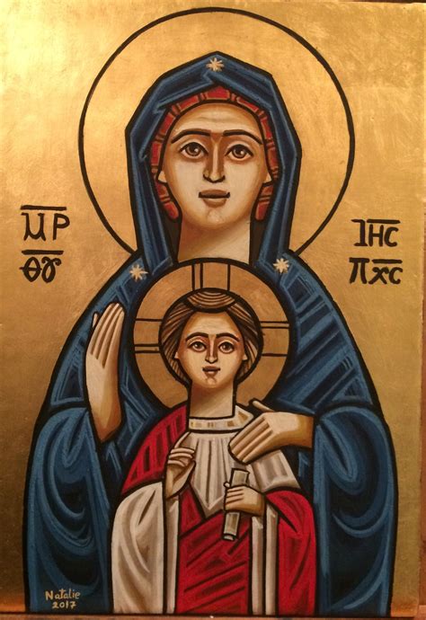 The mother of God - coptic icon | Cuadros de cristo, Iconos ortodoxos, Arte sacro