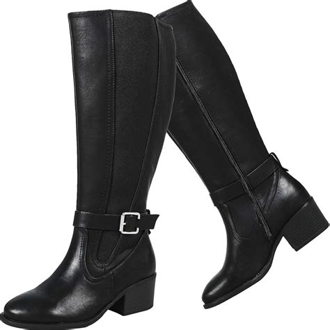 Amazon.com | Luoika Women's Wide Width Knee High Boots Wide Calf Boots. | Knee-High