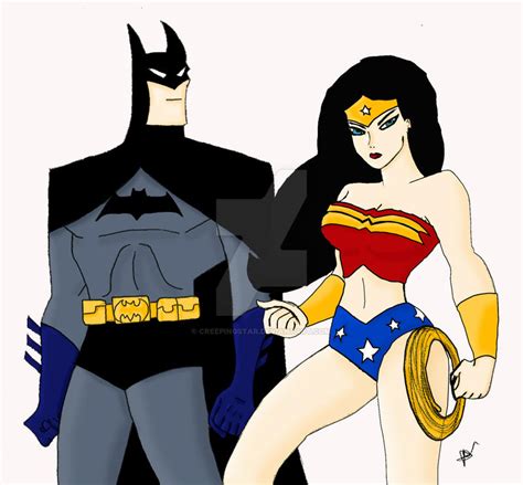 Batman and Wonder Woman DCAU by creepingstar on DeviantArt