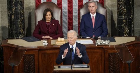 In State of the Union, a feisty Biden calls for bipartisanship - Los ...