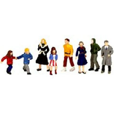 Life-Like SceneMaster HO Scale People Walking Figures - Walmart.com - Walmart.com