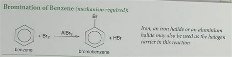 bromination of benzene Diagram | Quizlet