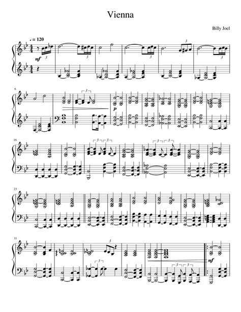 Vienna Sheet music for Piano (Solo) | Musescore.com