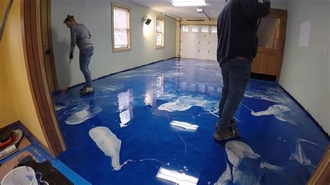 Blue Epoxy Garage Floor – Flooring Ideas