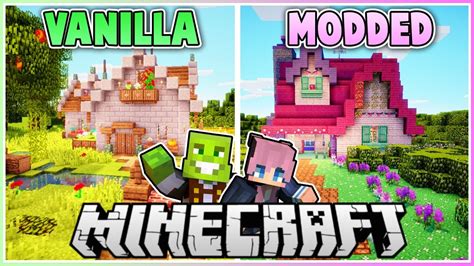 Vanilla vs Modded Minecraft House Makeover (PART 2) with LDShadowlady ...