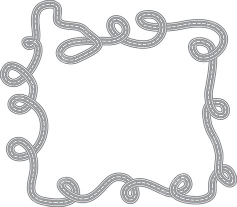 Curved Road Track In A Frame Graphic Frame Symbol Vector, Graphic, Frame, Symbol PNG and Vector ...