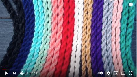 How to Make a Yarn Rope - YouTube