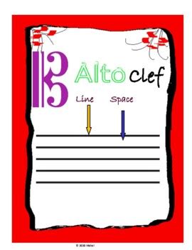 Alto Clef Traceable worksheets by Tedvita Artworks | TPT