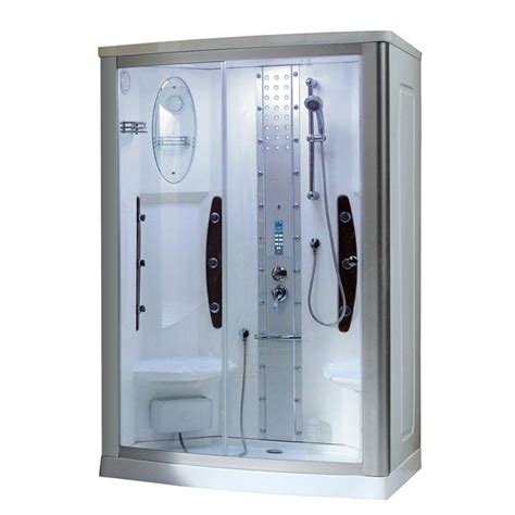 Ariel WS-803A 55 in. x 35 in. x 86 in. Steam Shower Enclosure Kit in ...