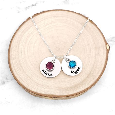 Kids Names Necklace Personalized Family Necklace With Kids - Etsy