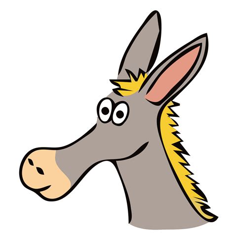 Clipart - drawn donkey