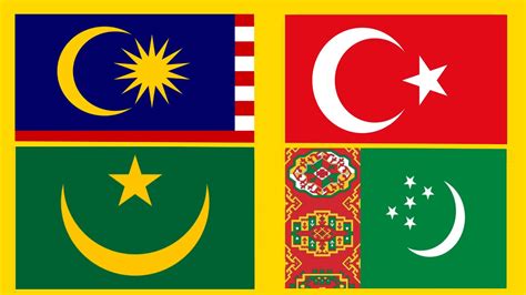 National Flags with Crescent - YouTube