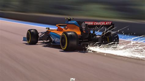 Mclaren MCL35 - Lando Norris - track :: Behance