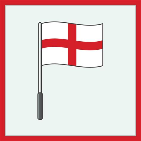 Inglaterra bandera dibujos animados vector ilustración. bandera de ...