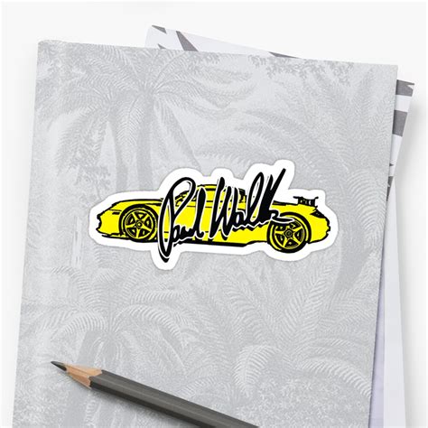 "Paul Walker Signature " Sticker by narenz03 | Redbubble