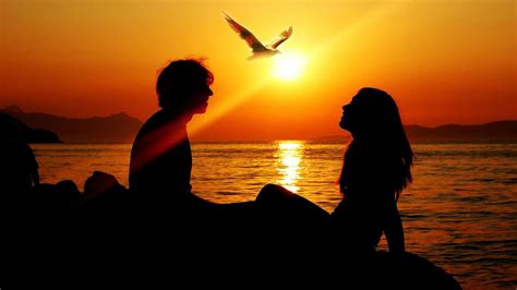 Romantic Sunset Love Couples #1920x1080 #romantic #sunset #couples ...