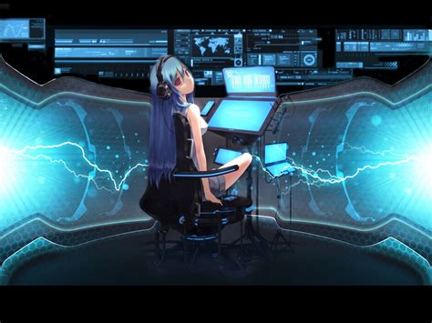 Anime Computer Hacker Girl Wallpapers - Wallpaper Cave