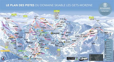 Morzine Piste Map / Trail Map (high res.)