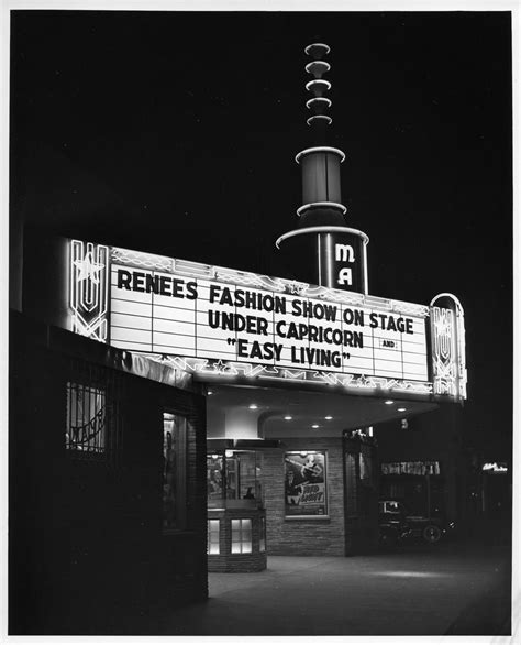 Shown is the front entrance of the Mayfair movie theatre on E. Santa ...