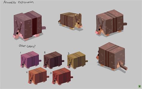 Minecraft reveals official concept art for Armadillos