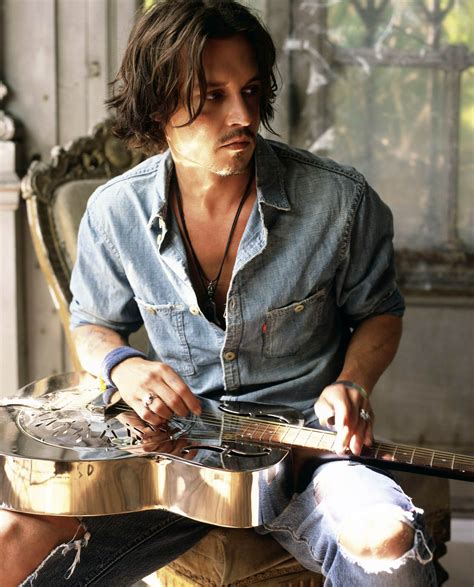 Johnny Depp with guitar - Johnny Depp Photo (35485146) - Fanpop