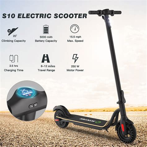 FOLDABLE ELECTRIC SCOOTER 15MPH 250W ADULT E-SCOOTER DOUBLE BRAKE SAFE COMMUTE - Esthetician ...