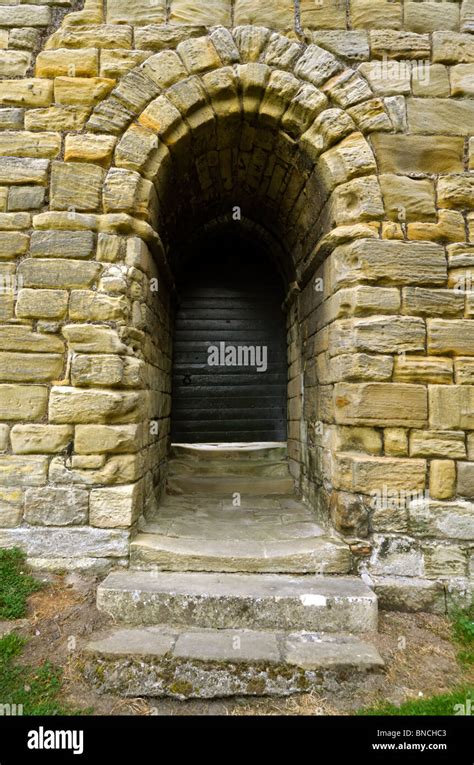 Postern Gate, Warkworth Castle, Northumberland Stock Photo - Alamy