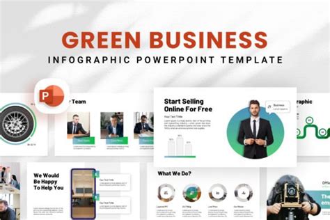 Green Business PowerPoint Template Graphic by wealthwells · Creative Fabrica