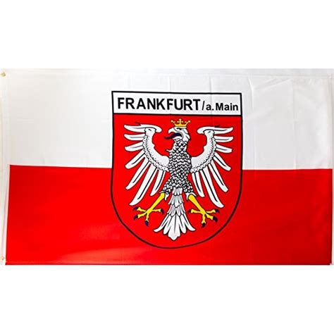 Everflag Frankfurt Flag 90 x 150 cm : Amazon.co.uk: Garden