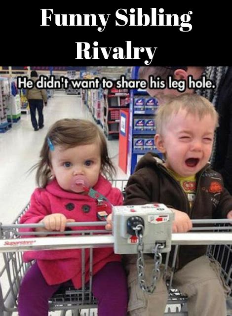 Funny Sibling Rivalry. If you have a sibling, you will understand and love these pictures of ...