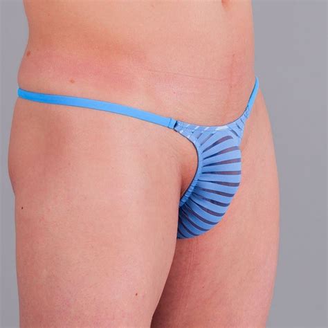 Exclusive Men String Thong 'BigBlueStripe' Men's | Etsy