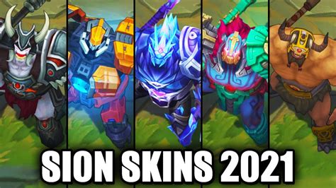 All Sion Skins Spotlight (League of Legends) - YouTube