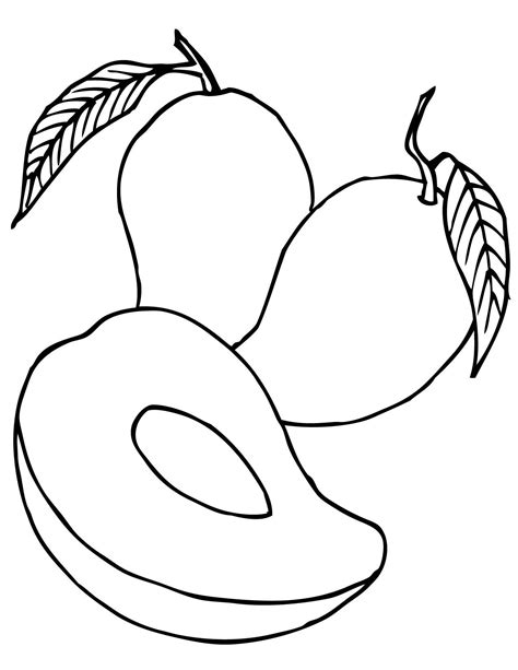 Free Mango Coloring Pages, Download Free Mango Coloring Pages png ...