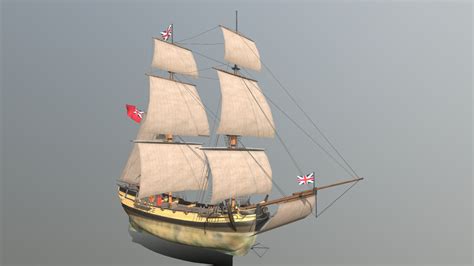 HM Supply of the First Fleet 1788 - 3D model by David Cooper ...