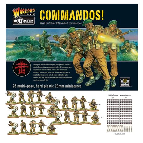 Buy Bolt Action Miniatures - Warlord Games Commandos! Set 28mm Miniatures + Digital D-Day ...