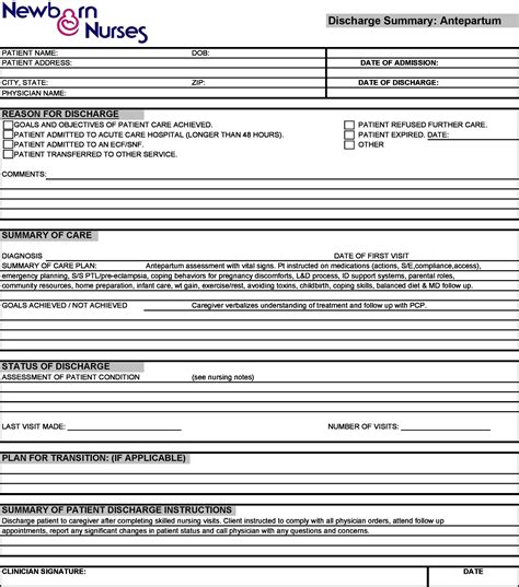 30 Hospital Discharge Summary Templates (& Examples)