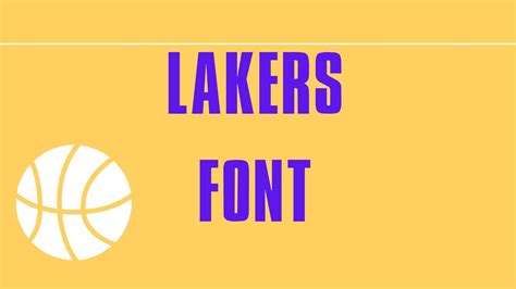 Lakers Font Free Download