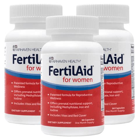 FertilAid for Women - Female Fertility Supplements - 3 Month Supply - Walmart.com - Walmart.com